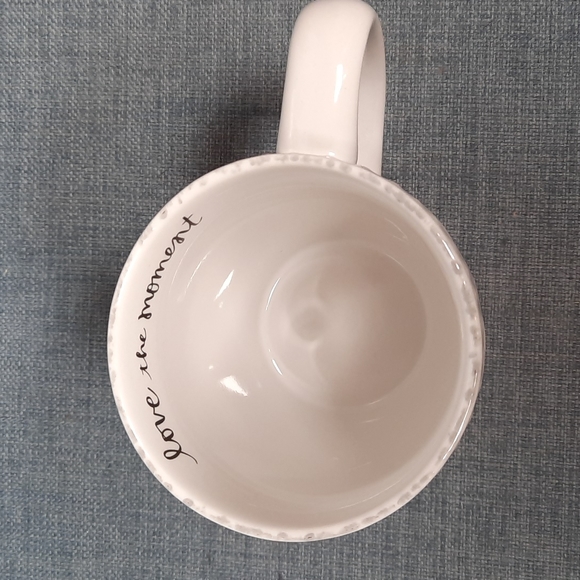 Coffee Tea Cup Mug Love The Moment Floral Inspirational Gift Present Live Today - Picture 4 of 7